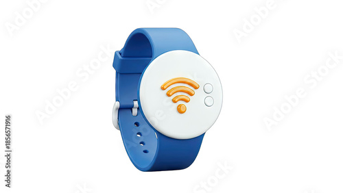 Smartwatch with WiFi Signal - Connectivity Concept