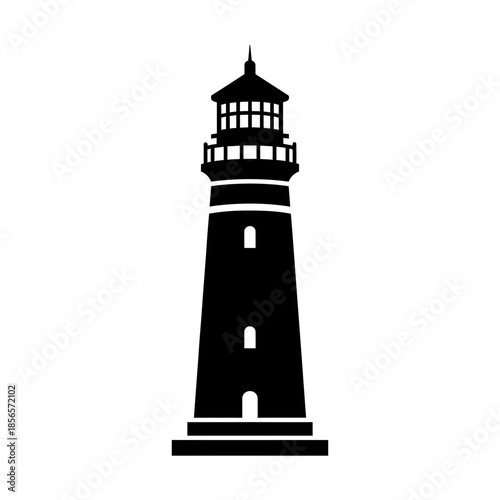 lighthouse silhouette vector