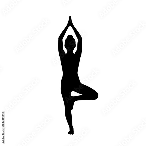 yoga woman silhouette