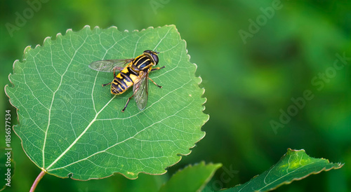 Hover Fly on a leaf