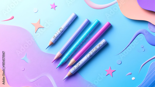 A cute cosmetic-themed background, perfect for use as a decorative backdrop or wallpaper.