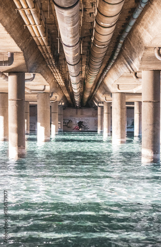 under a bridge in Valencia 