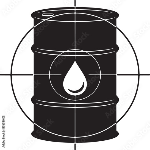 Black and white line of a whisk symbol on a cylindrical container with a circular background also transparent background