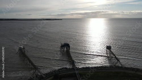 Drone - Côte atlantique - Carrelets