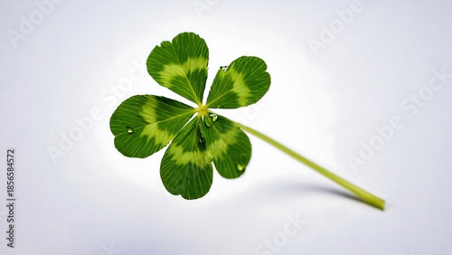 Single four leaf clover