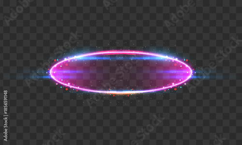 Vibrant neon light ring