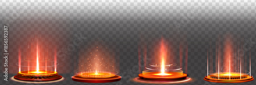 Sequence of candle lights