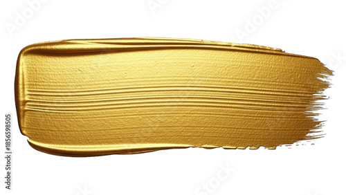 Gold paint swatch isolated on transparent background isolated on transparent background