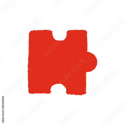 パズルピース 手描き パステル アイコン イラスト