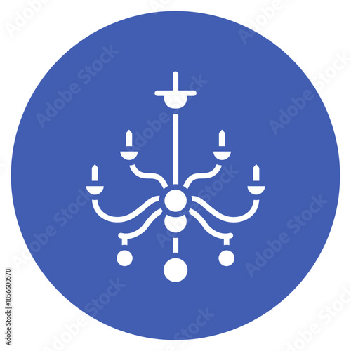 Chandelier icon vector image. Can be used for Retro.