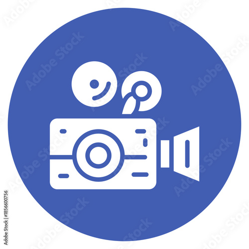Video Camera icon vector image. Can be used for Retro.