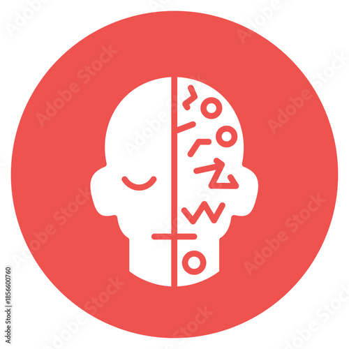 Bipolar Disorder icon vector image. Can be used for Psychology.
