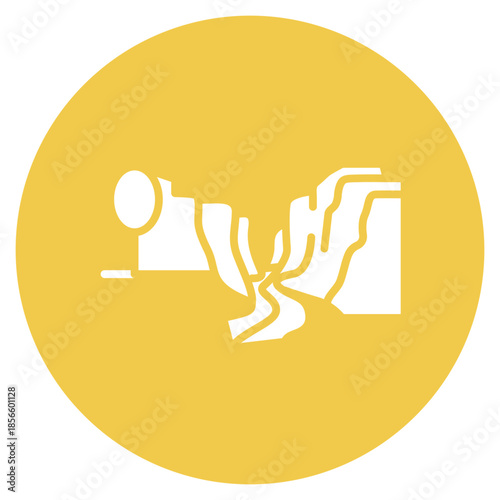 Canyoneering icon vector image. Can be used for Adventure.