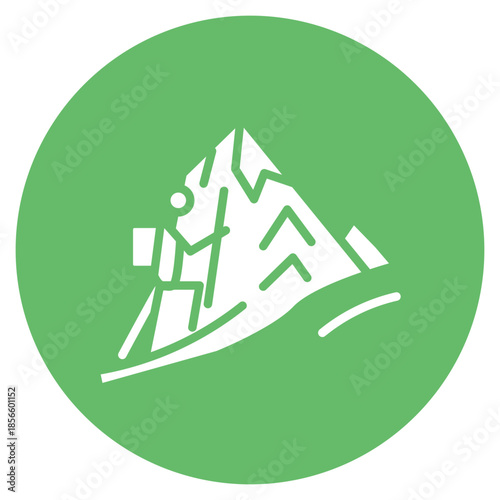 Mountaineering icon vector image. Can be used for Adventure.