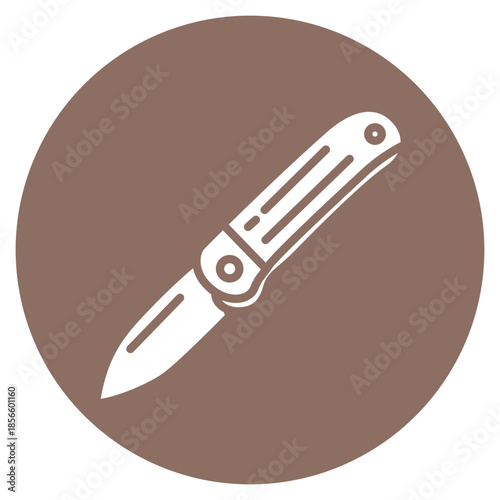 Pocket Knife icon vector image. Can be used for Adventure.