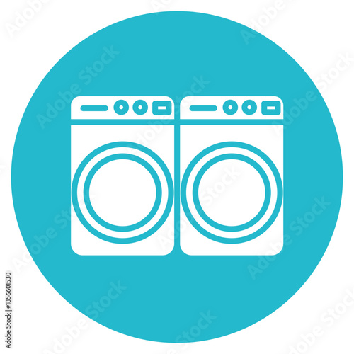 Laundry Room icon vector image. Can be used for Laundry.