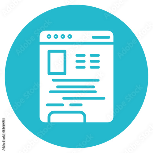 Page Setup icon vector image. Can be used for Printing.