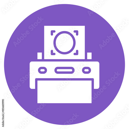 Printed Ocr icon vector image. Can be used for Printing.