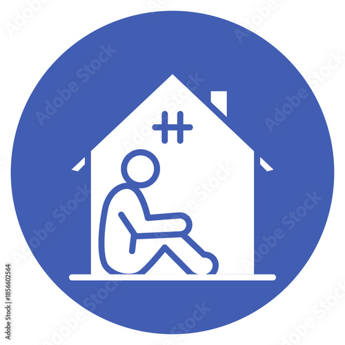 Homeless icon vector image. Can be used for Homeless.