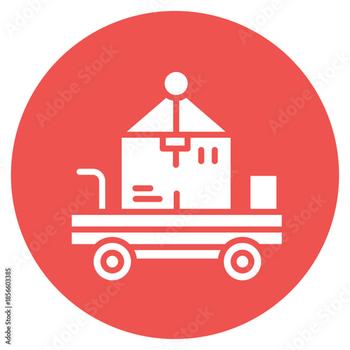 Cargo Weight icon vector image. Can be used for Supply Chain.