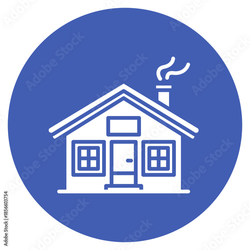 Ski Lodge icon vector image. Can be used for Ski Resort.