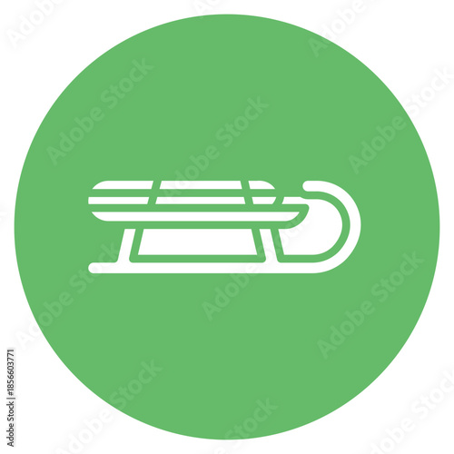 Sled icon vector image. Can be used for Ski Resort.