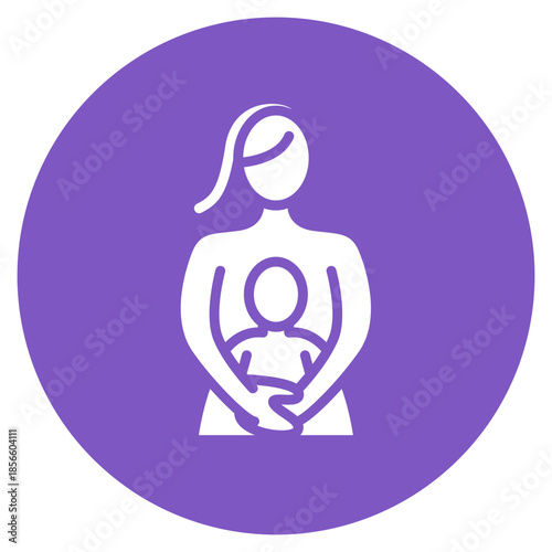 Proud Mother icon vector image. Can be used for Child Adoption.