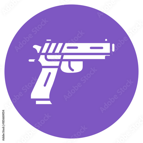 Gun icon vector image. Can be used for Shooting.