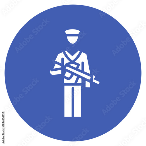 Soldier icon vector image. Can be used for Shooting.