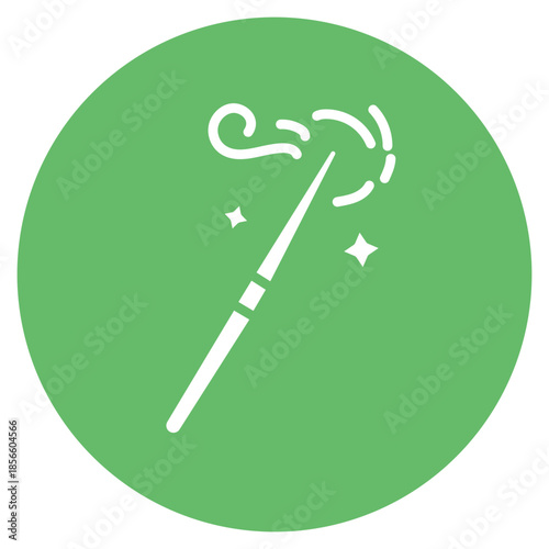 Wand icon vector image. Can be used for Fairytale.