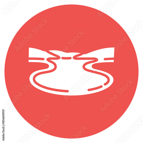 Lagoon icon vector image. Can be used for Rainforest.