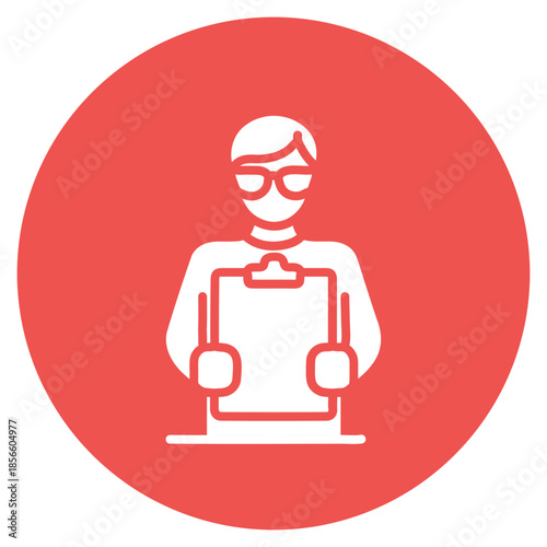 Researcher icon vector image. Can be used for Rainforest.