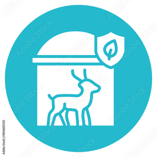 Wildlife Sanctuary icon vector image. Can be used for Global Warming.