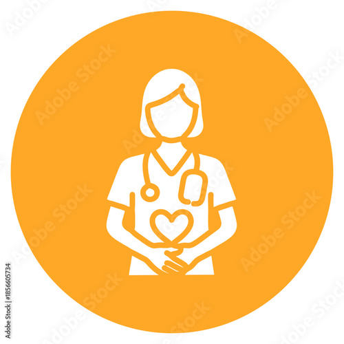 Dialysis Nurse icon vector image. Can be used for Nursing.