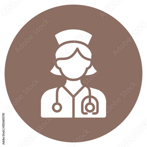 Emergency Response Nurse icon vector image. Can be used for Nursing.