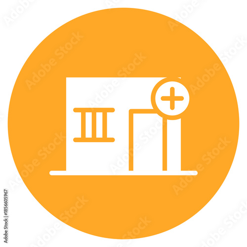 Isolation Ward icon vector image. Can be used for Nursing.