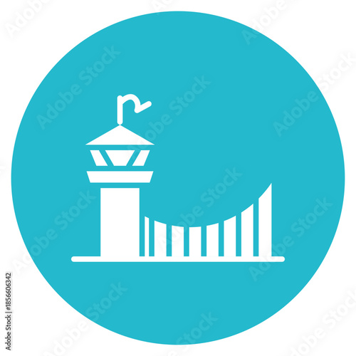 Bridge Patrol icon vector image. Can be used for Public Services.