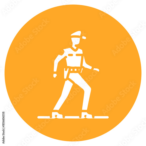 Border Patrol icon vector image. Can be used for Public Services.