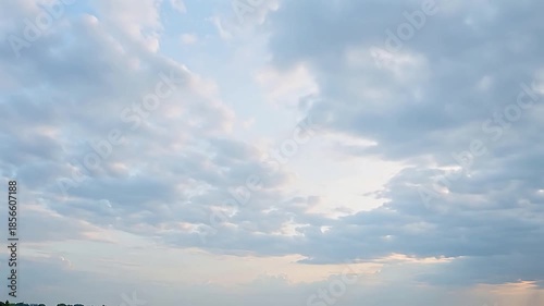 Sky with scattered clouds