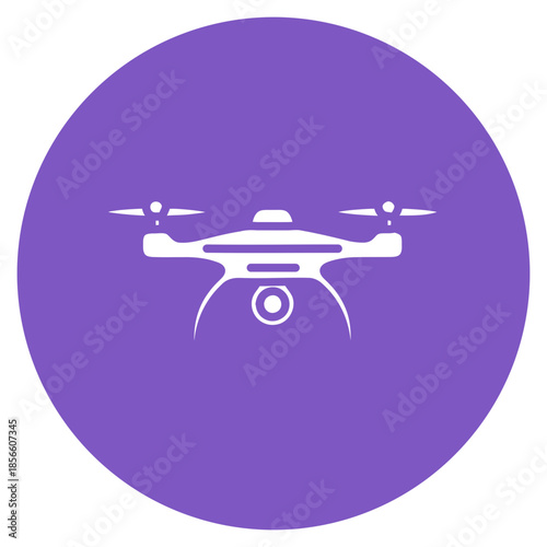 Surveillance Drone icon vector image. Can be used for Cyberpunk.