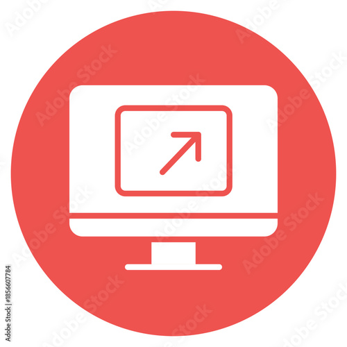 Screen Sharing Setup icon vector image. Can be used for Coworking Space.