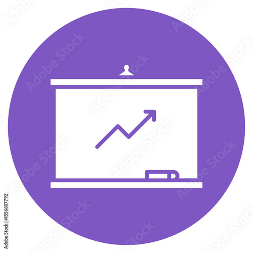 Whiteboard Wall icon vector image. Can be used for Coworking Space.