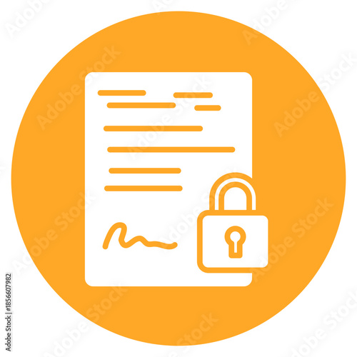 Confidentiality Agreement icon vector image. Can be used for Compliance And Regulation.