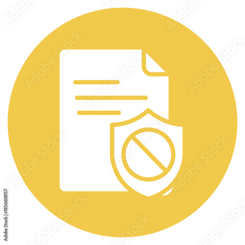 Policy Enforcement icon vector image. Can be used for Compliance And Regulation.