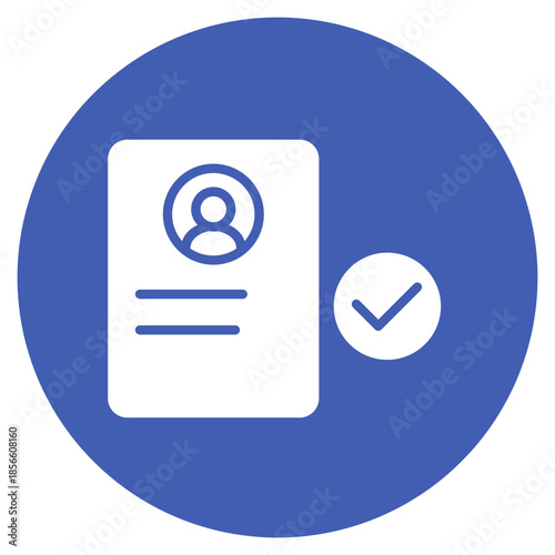 KYC Process icon vector image. Can be used for Compliance And Regulation.