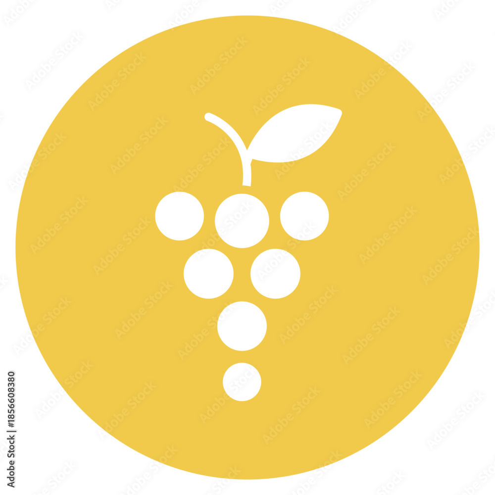 Fototapeta premium Grapes icon vector image. Can be used for Agriculture.