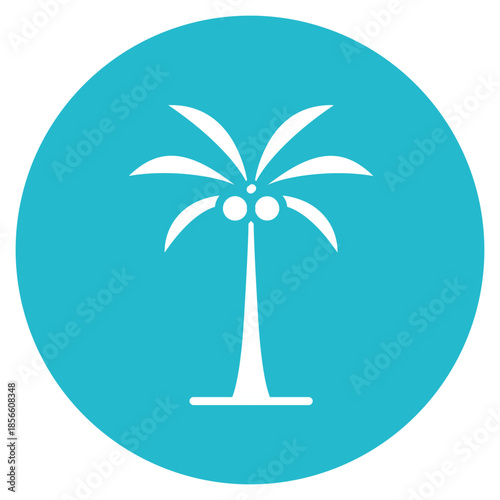 Coconut Tree icon vector image. Can be used for Agriculture.