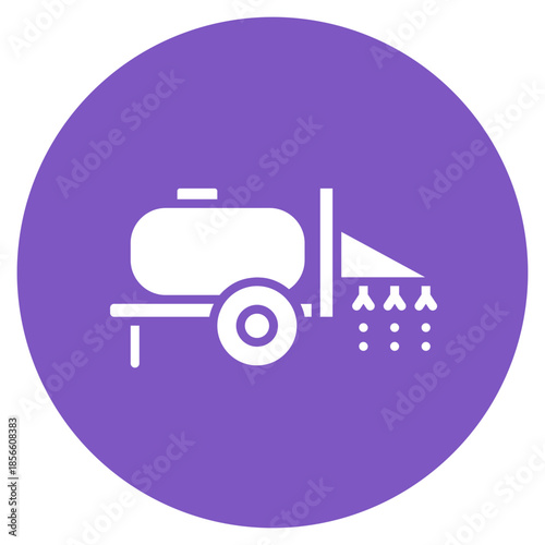 Crop Sprayer icon vector image. Can be used for Agriculture.