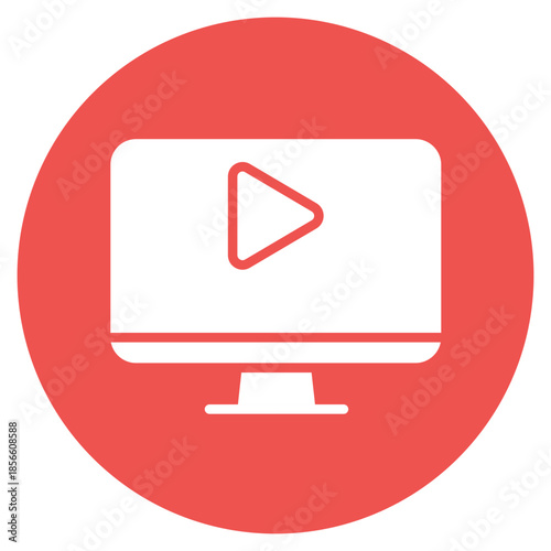 Video Premiere icon vector image. Can be used for Video Blog.