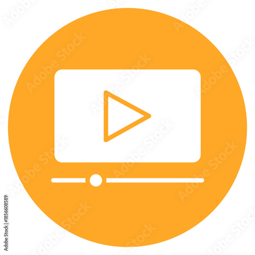 Video Overlay icon vector image. Can be used for Video Blog.